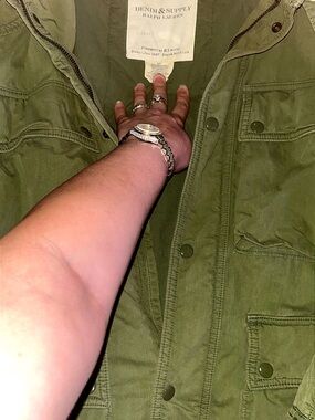Vintage RunwayDenim &Supply Ralph Lauren Olive Green Utility w/ serial #. Unisex
